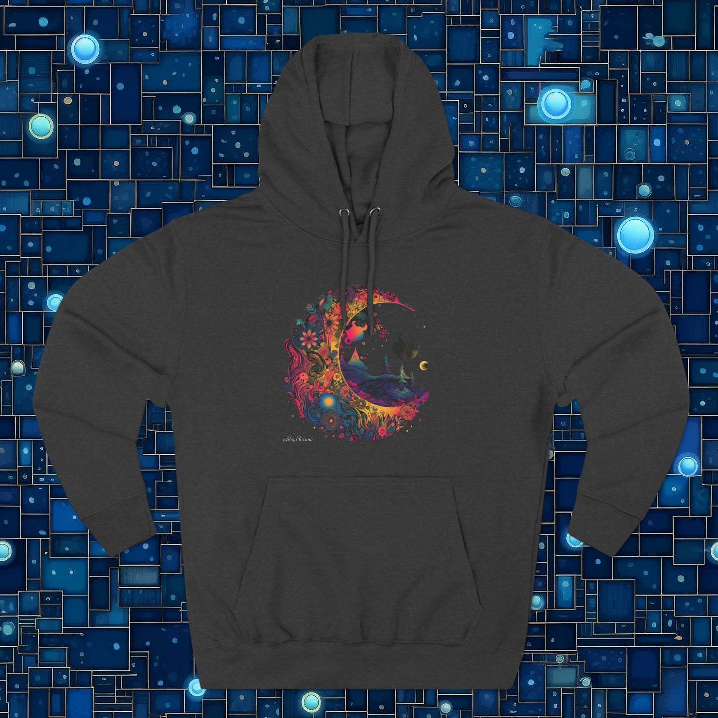 Lunar forest moon Ladies Premium Hoodie