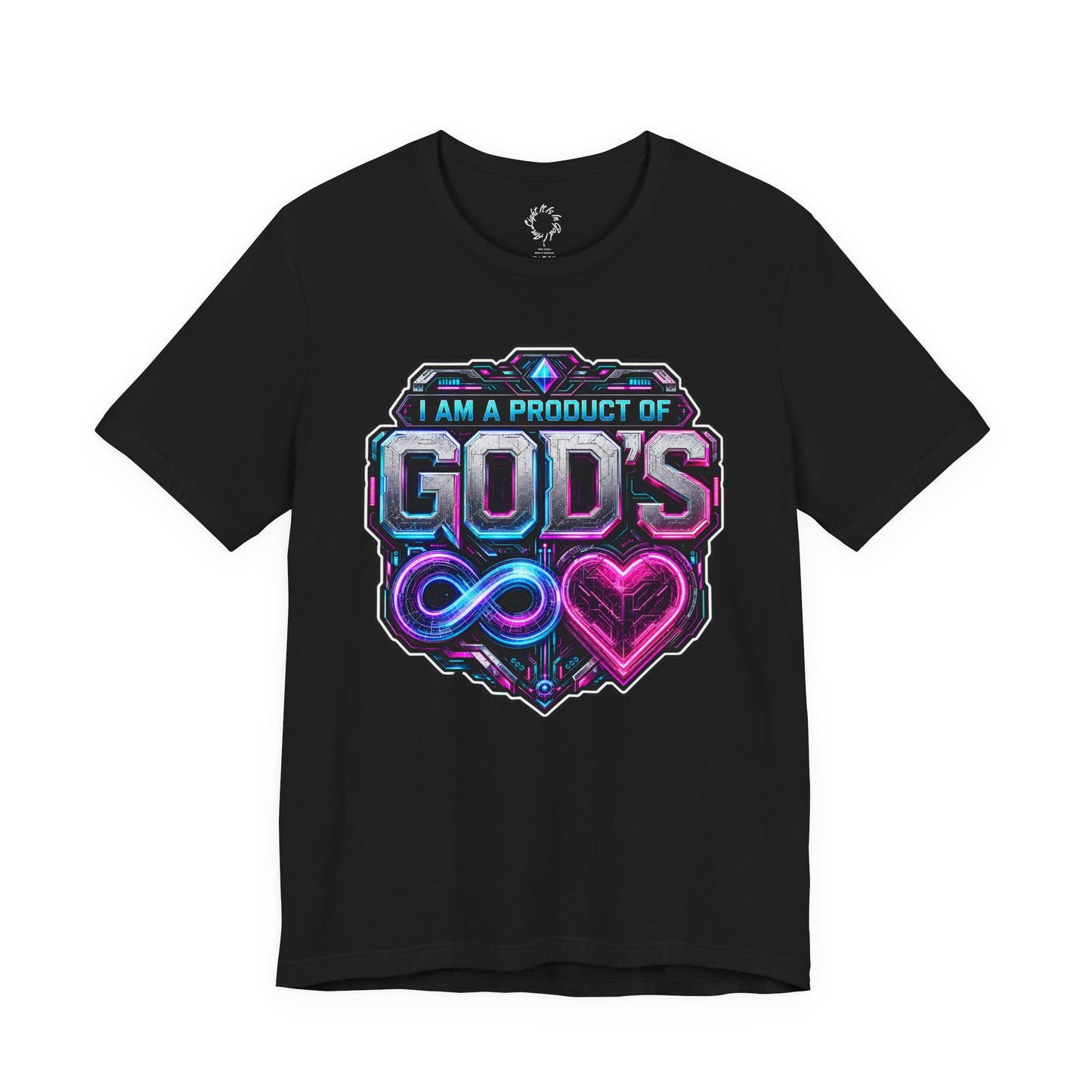 I Am a Product of God’s Infinite Love Cyberpunk Tee
