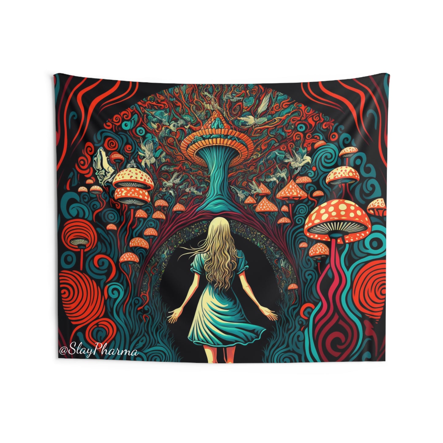 Down the Rabbit Hole festival Wall Tapestry