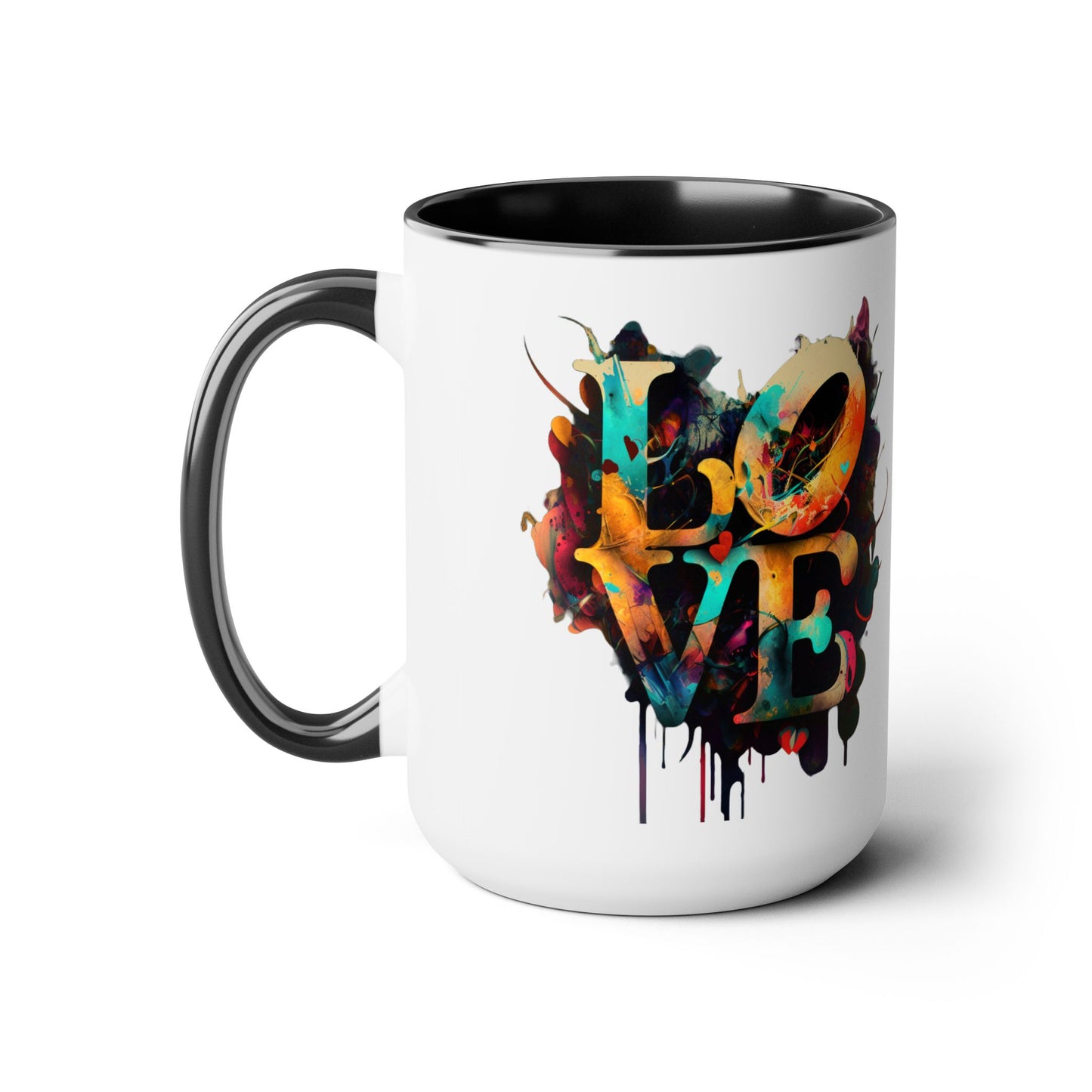 I Run on Love Coffee Mug, 15oz