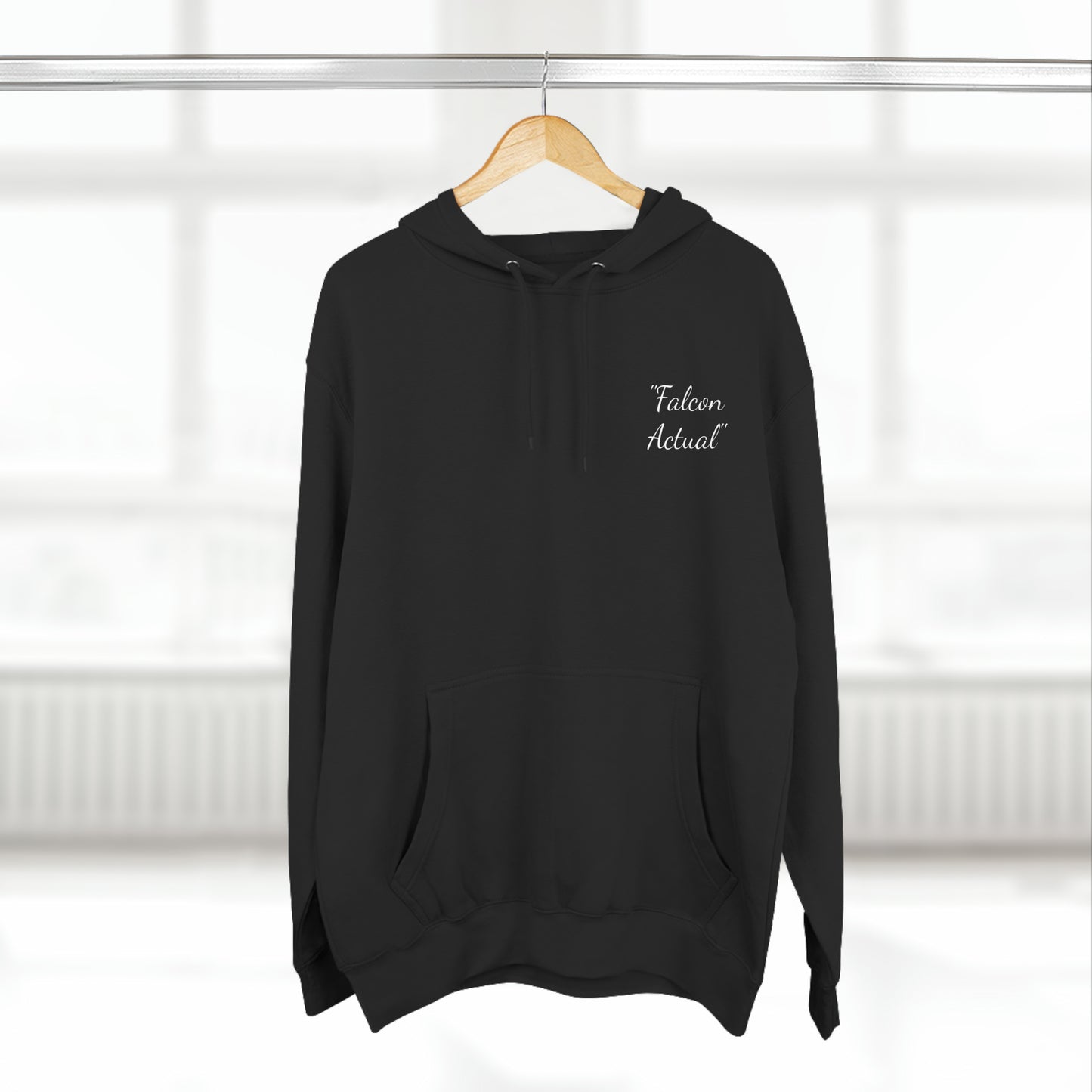 "Falcon Actual" Blue Falcon Hoodie