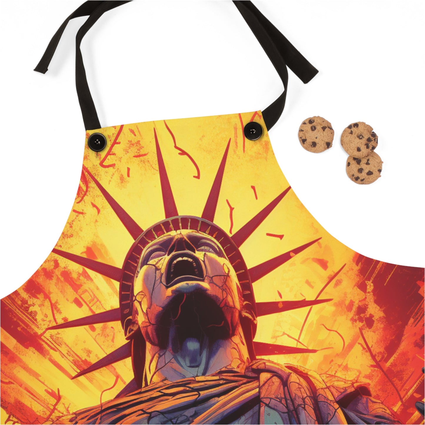 Lady Liberty is Losing It kitchen Apron