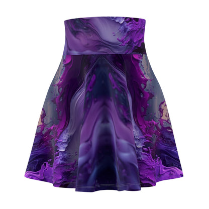 Purple Mirage Skater Skirt