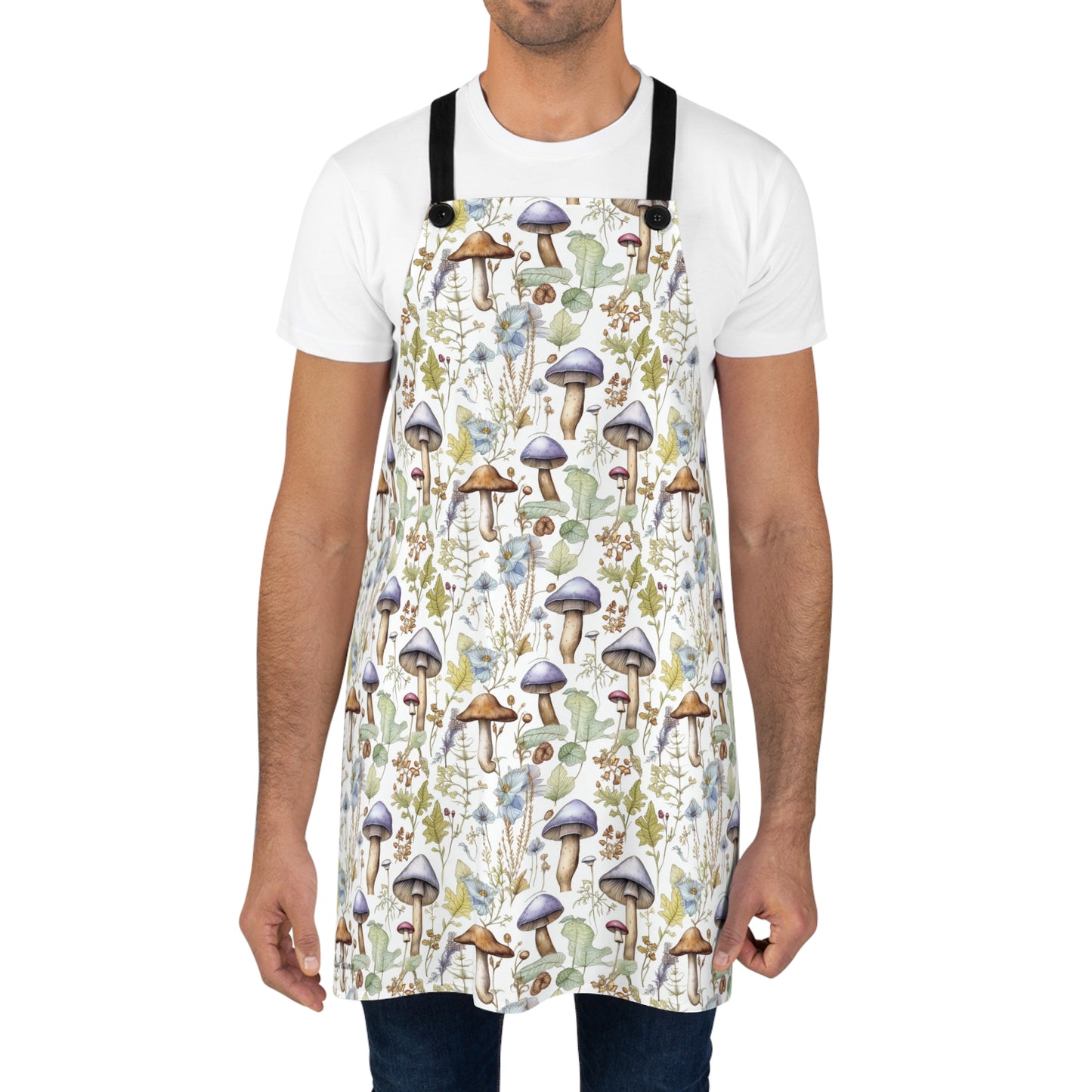 Mushroom pattern cooking Apron