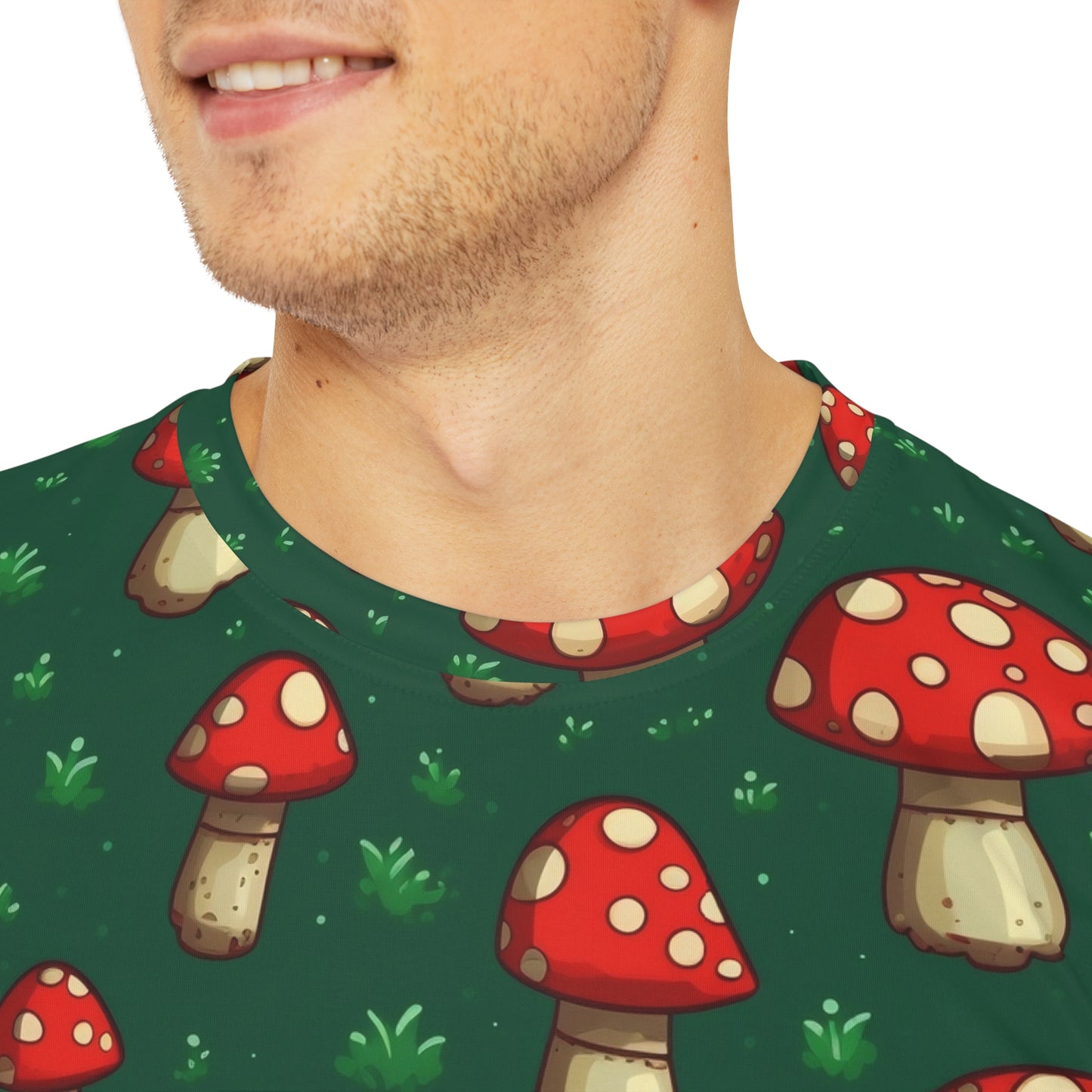 Mushrooms Everywhere Polyester Tee (AOP)