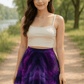 Purple Mirage Skater Skirt
