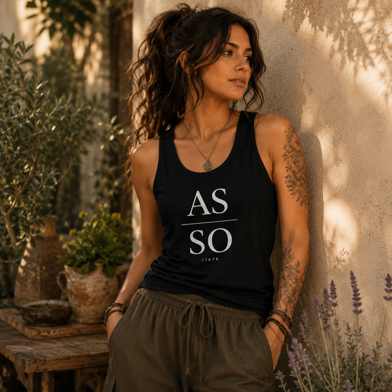 As Above So Below (IYKYK) Minimalist Philosophy Tank Top