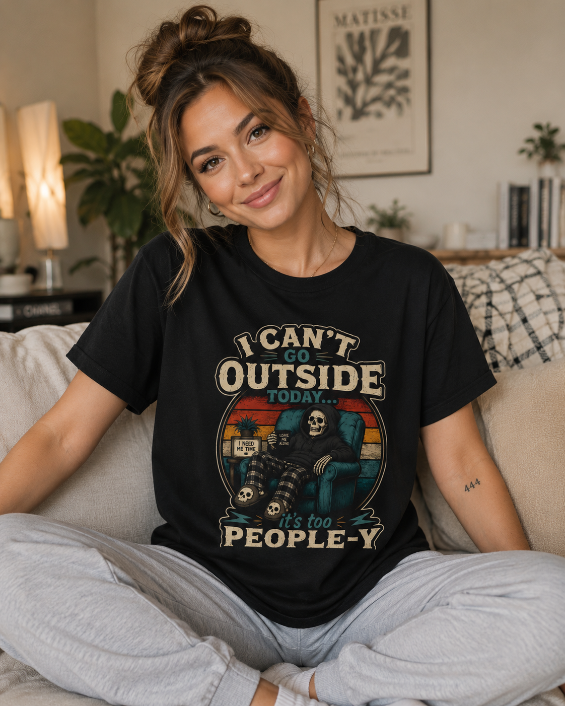 I Can’t Go Outside Today It’s Too People-y Tee