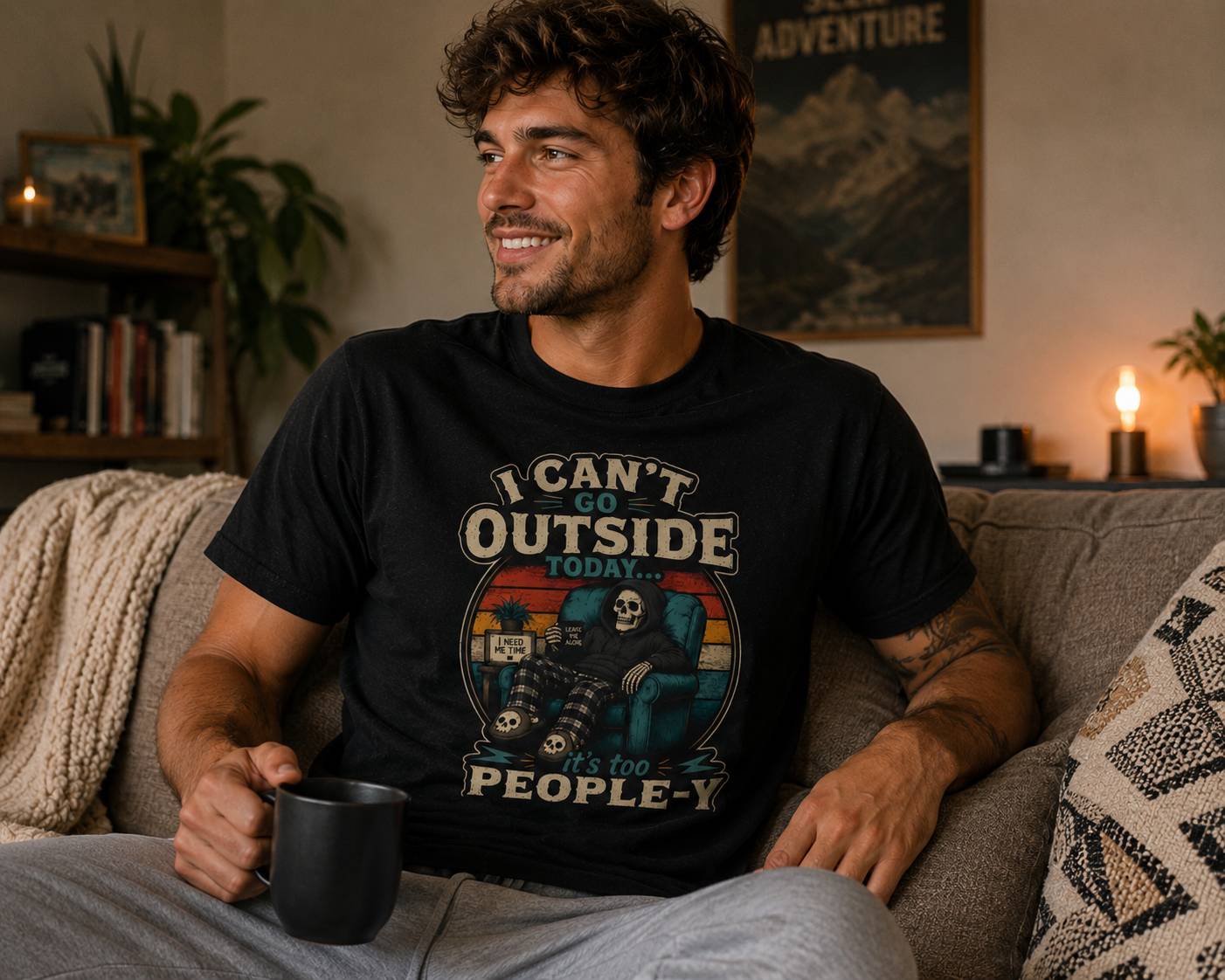 I Can’t Go Outside Today It’s Too People-y Tee
