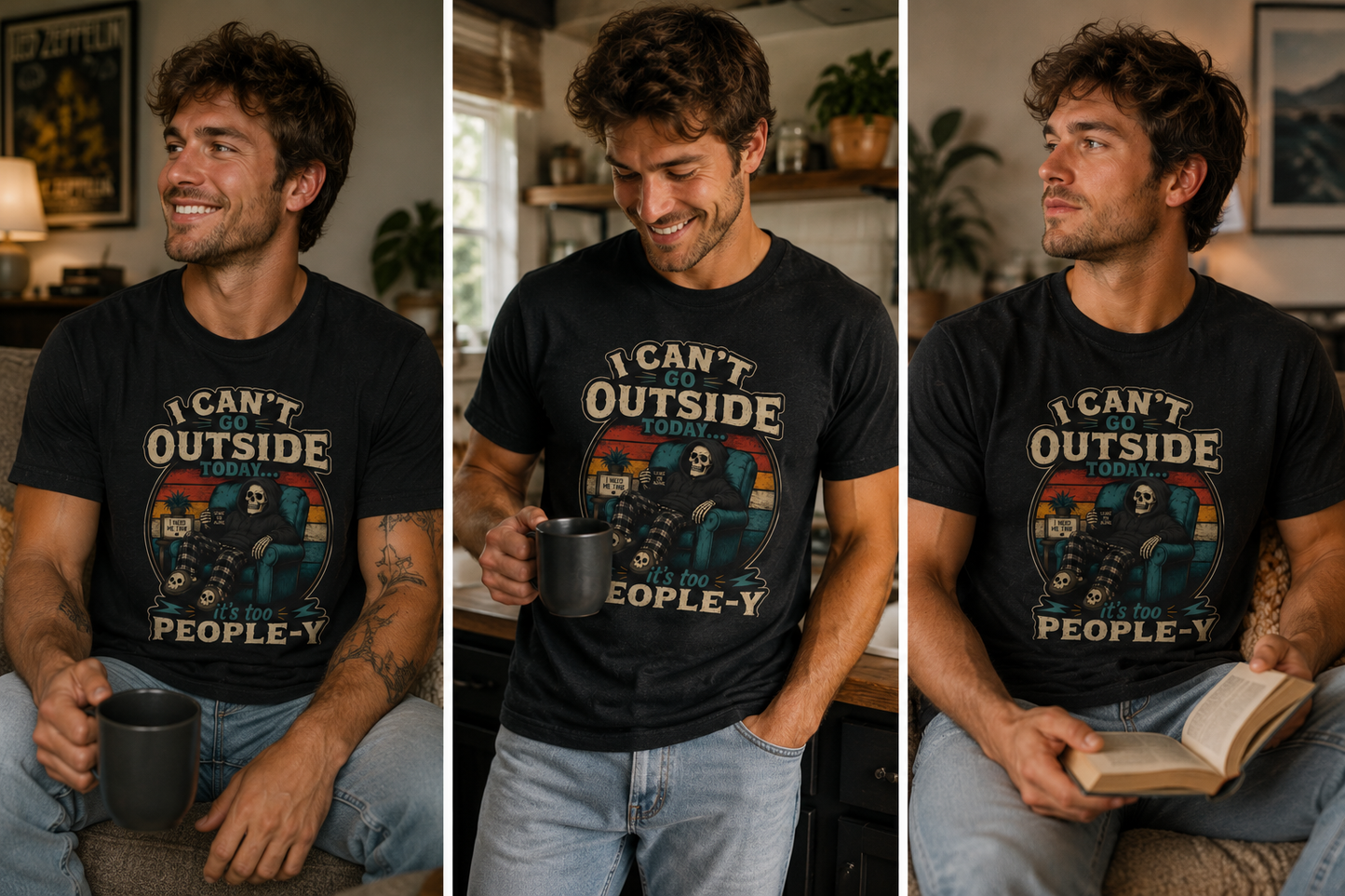 I Can’t Go Outside Today It’s Too People-y Tee