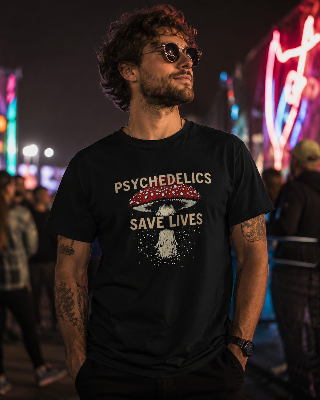 Psychedelics Save Lives Mushroom Tee