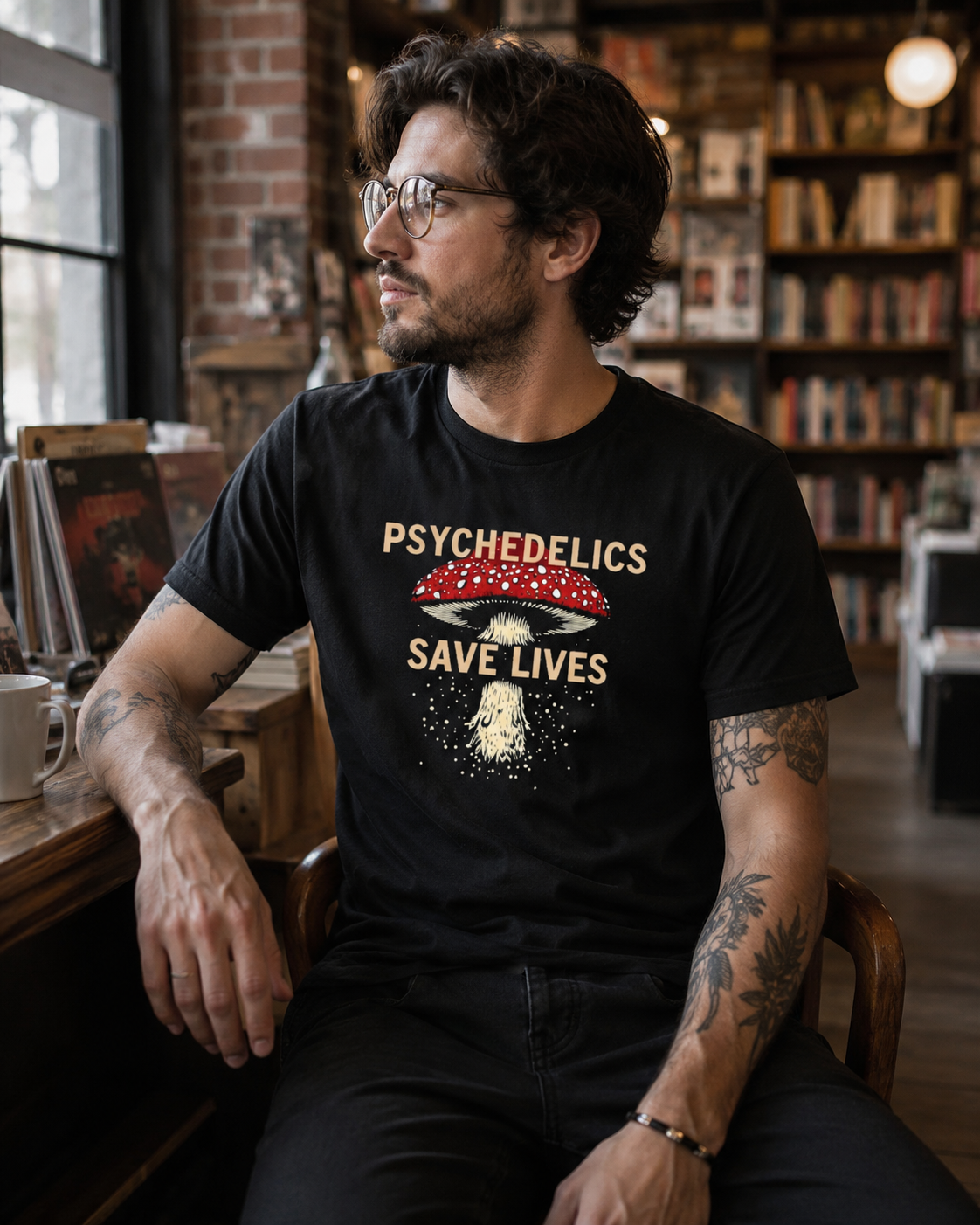 Psychedelics Save Lives Mushroom Tee