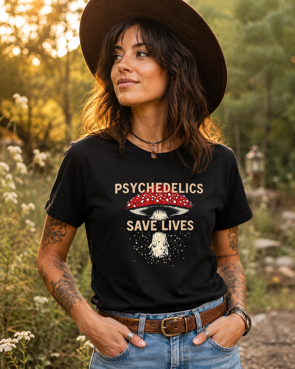 Psychedelics Save Lives Mushroom Tee