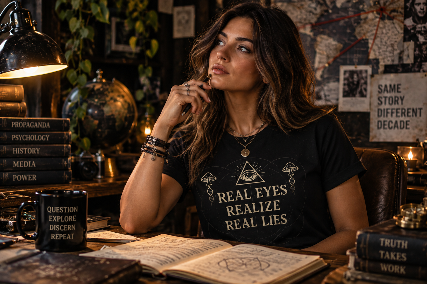 Real Eyes Realize Real Lies | Unisex Graphic Tee