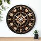 Four Winds Spirit Feather Medicine Wheel Clock Inspired by the Plains Indians