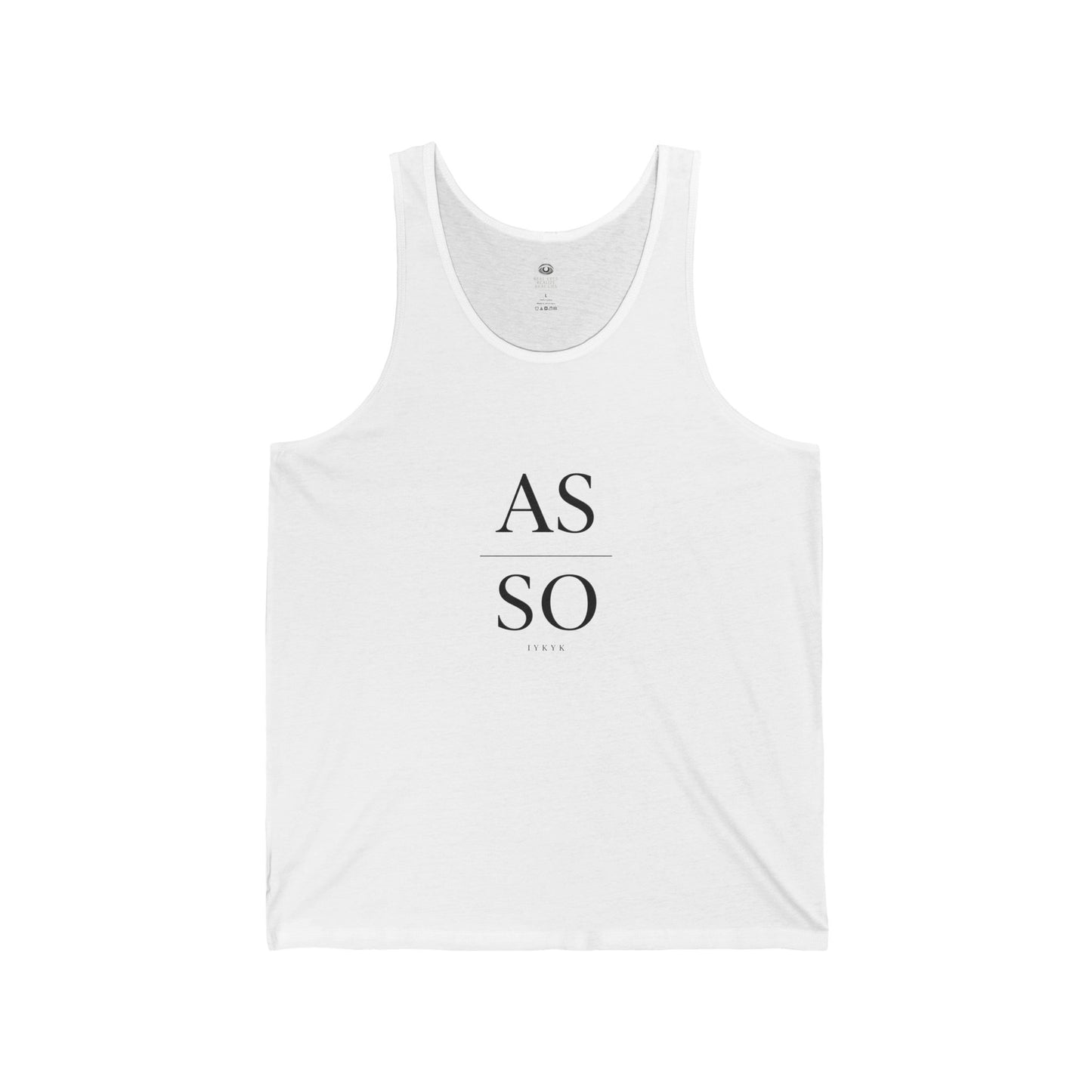 As Above So Below (IYKYK) Minimalist Philosophy Tank Top