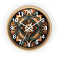 Native American pattern Wall Clock #1w/ numbers