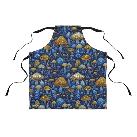 Magic Mushroom Menagerie cooking apron