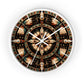 Four Winds Spirit Feather Medicine Wheel Clock Inspired by the Plains Indians