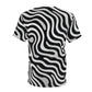 Monochrome Waves – Modern Abstract Unisex Tee
