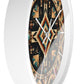 Desert Harmony Geometric Navajo-Inspired Wall Clock