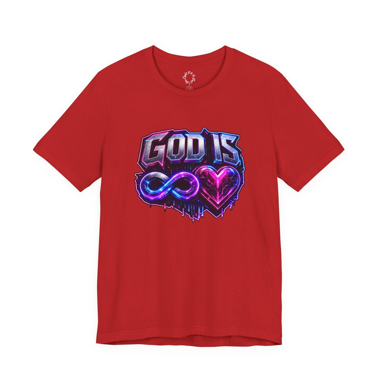 God is Infinite Love Cyberpunk Tee