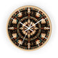 Four Winds Spirit Feather Medicine Wheel Clock Inspired by the Plains Indians