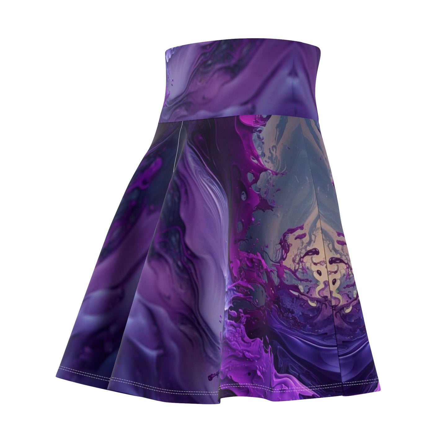 Purple Mirage Skater Skirt