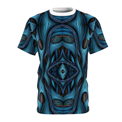 Midnight Currents – Abstract Blue Unisex Tee