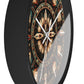 Four Winds Spirit Feather Medicine Wheel Clock Inspired by the Plains Indians