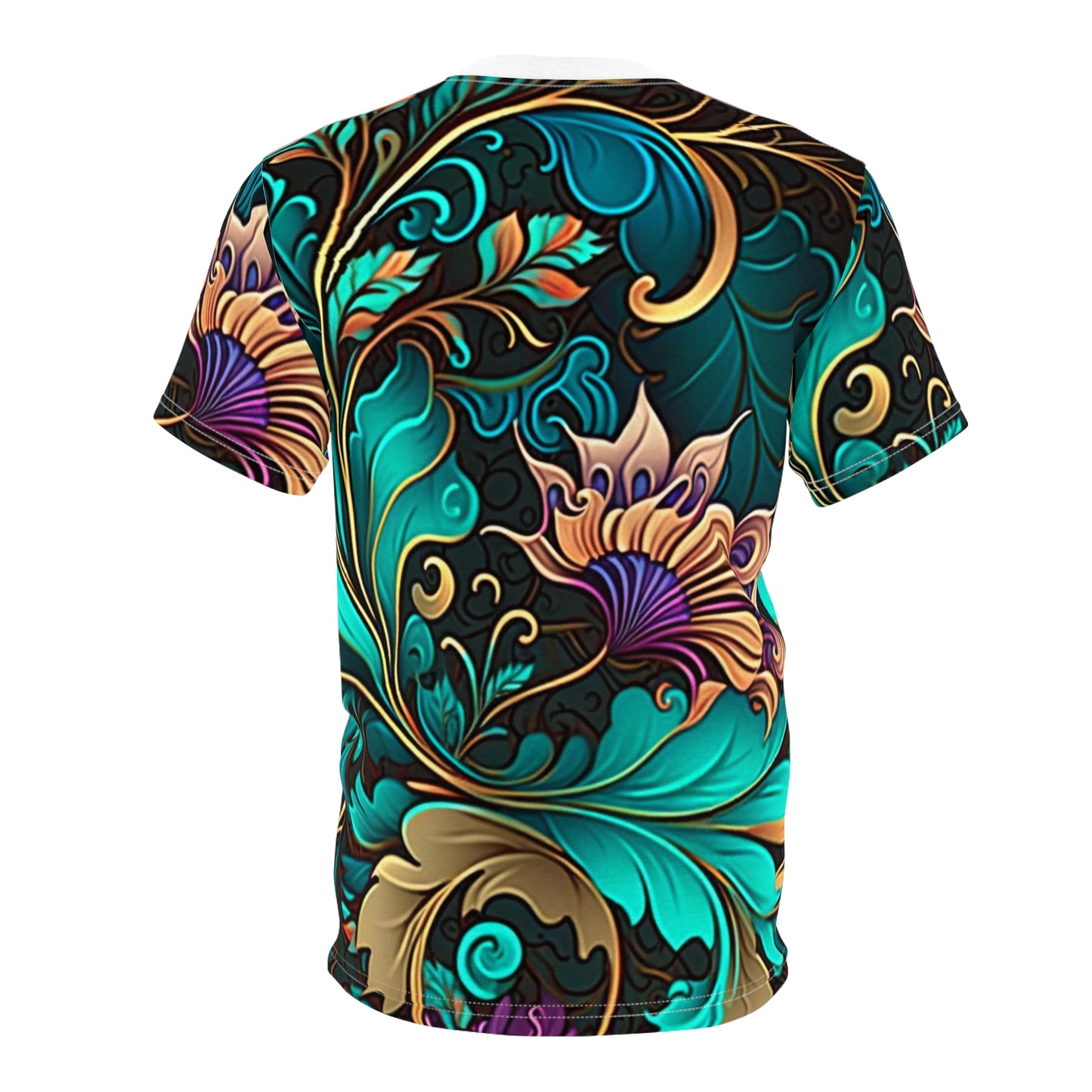 Midnight Bloom – Artistic Floral Unisex Tee