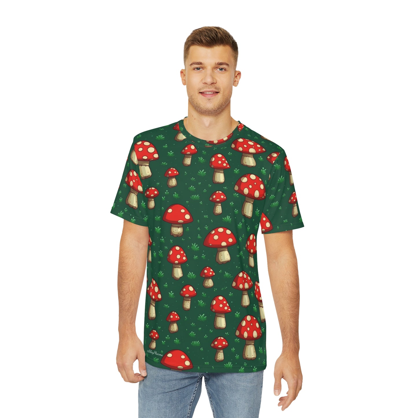 Mushrooms Everywhere Polyester Tee (AOP)