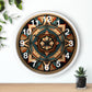 Native American pattern Wall Clock #1w/ numbers