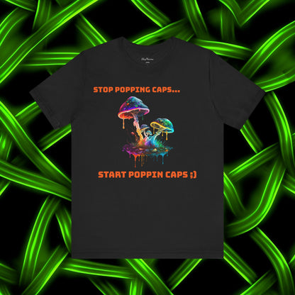 Copy of Eat Mushrooms, See the Universe Mushroom Tee 2