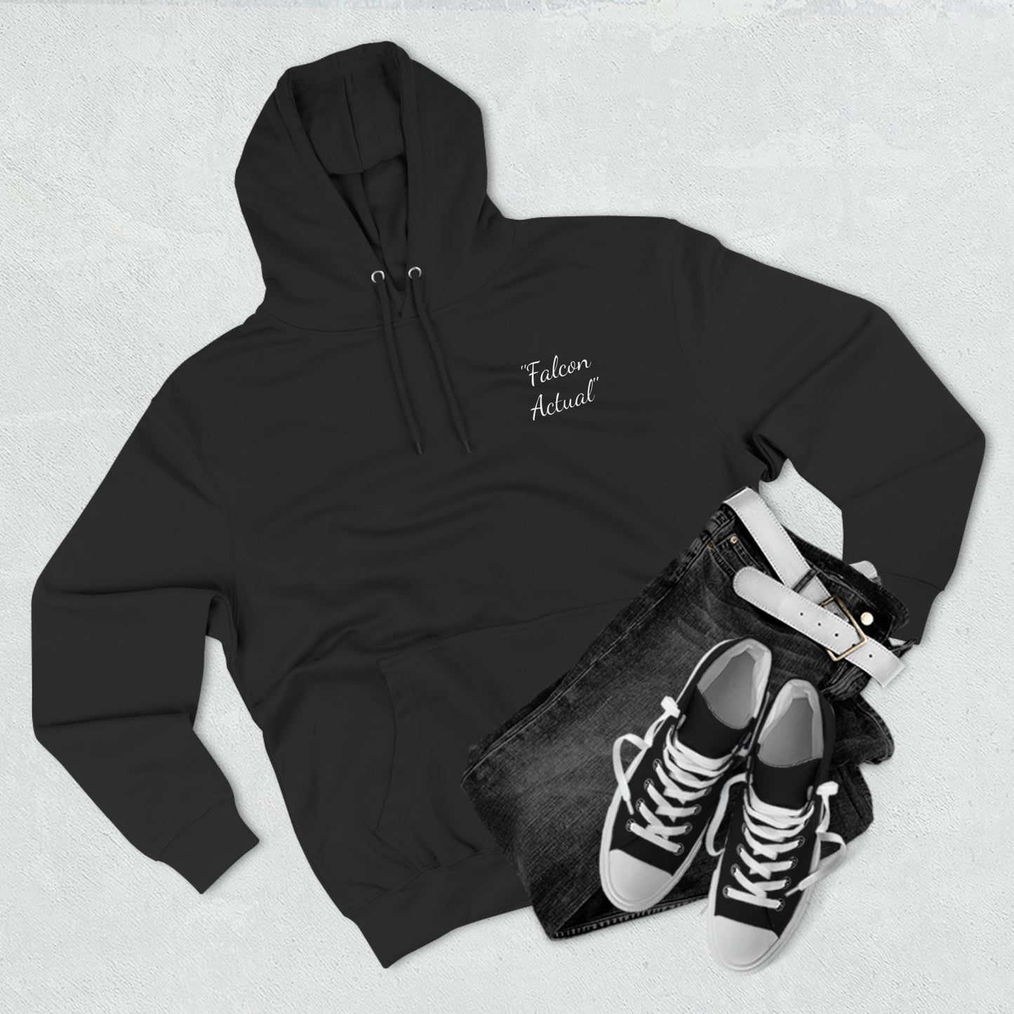 "Falcon Actual" Blue Falcon Hoodie