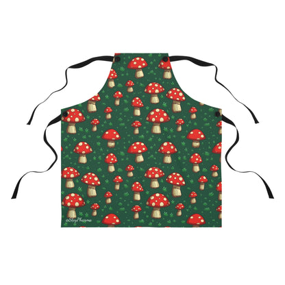 Amanita Mushroom pattern cooking apron