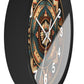 Native American pattern Wall Clock #1w/ numbers