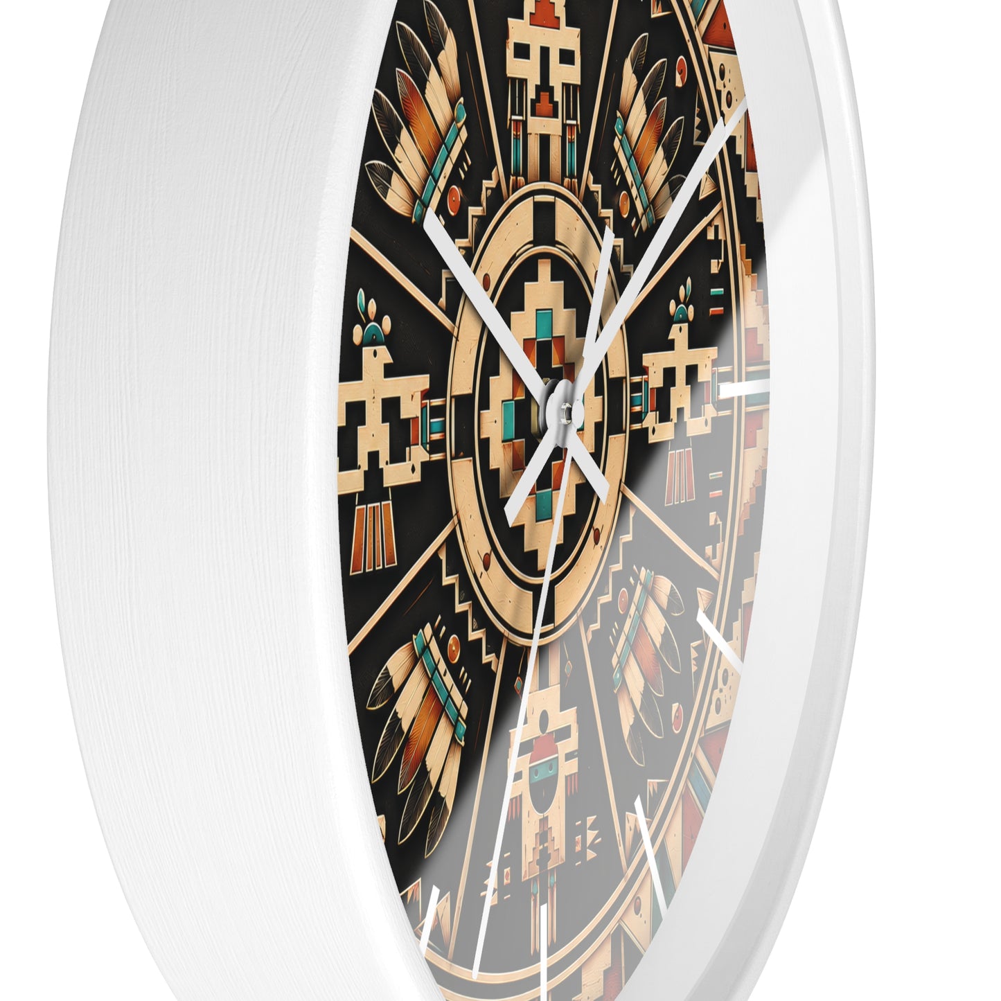 Sacred Circle Kiva Symbol Wall Clock