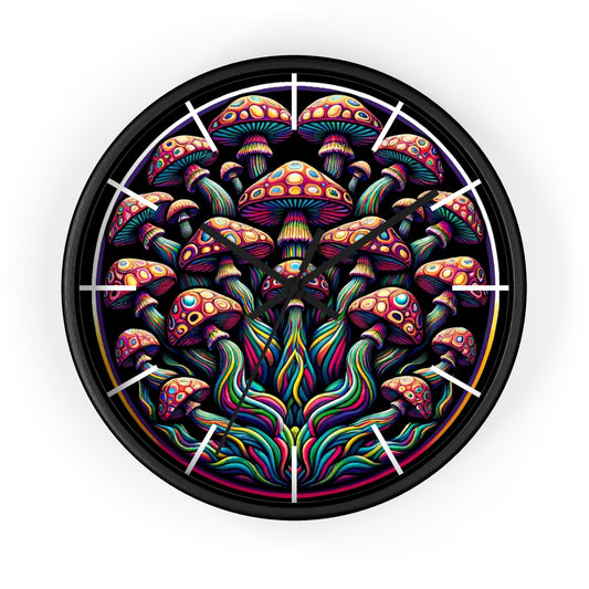 Mushroom Mystique 10" Wall clock #5