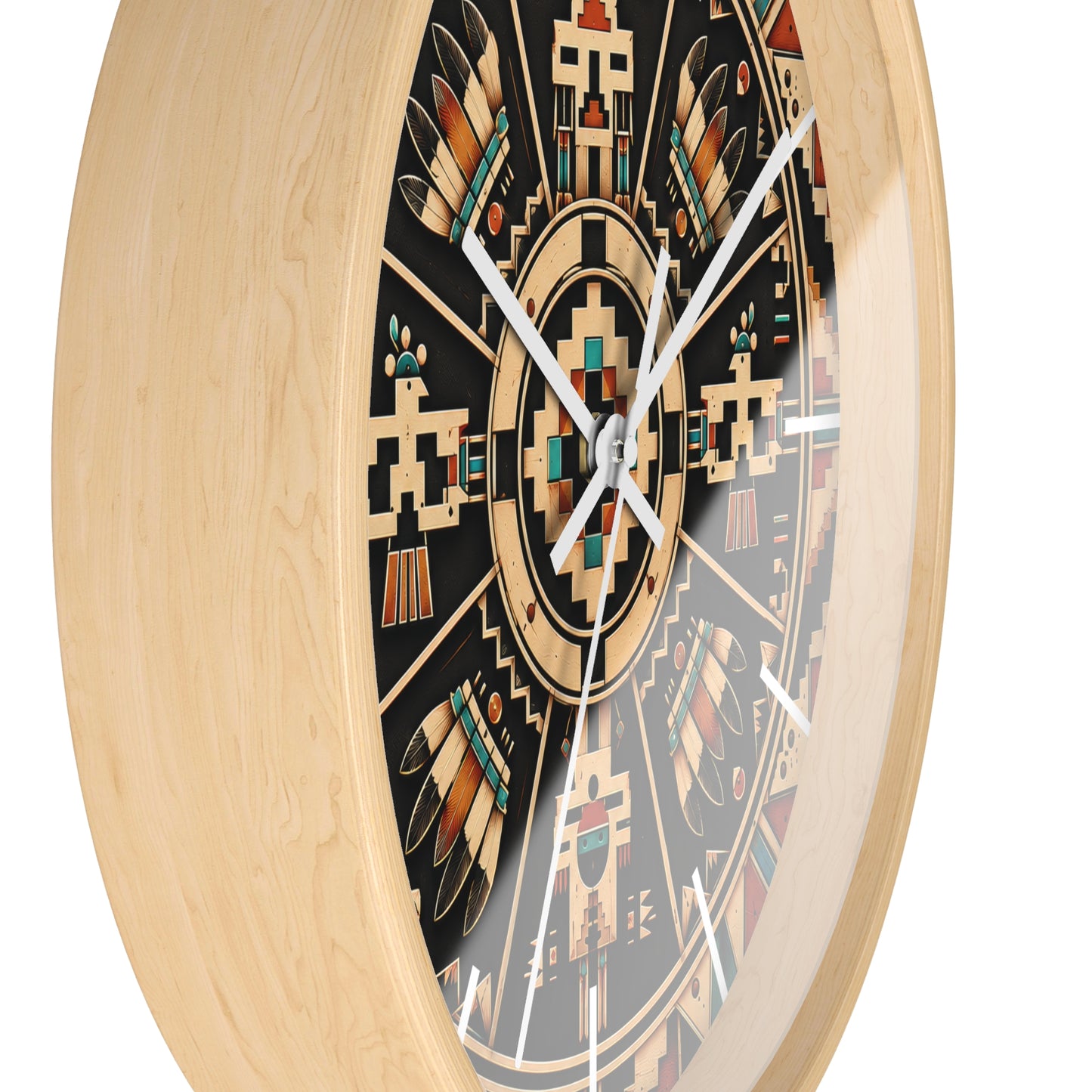 Sacred Circle Kiva Symbol Wall Clock