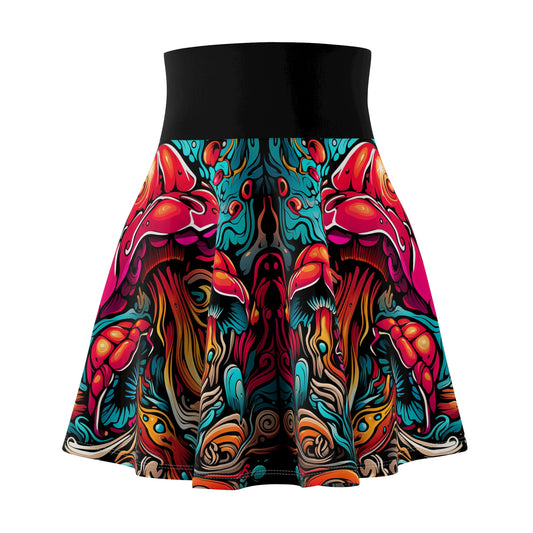 Magic Mushroom Women's Skater Skirt #2