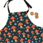 Amanita Mushroom Pattern Winter Apron