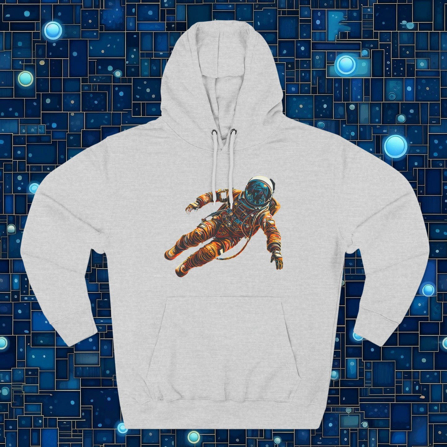 Astro-Naughty Unisex Premium Pullover Hoodie, Eat Mushrooms See the Universe (rear)