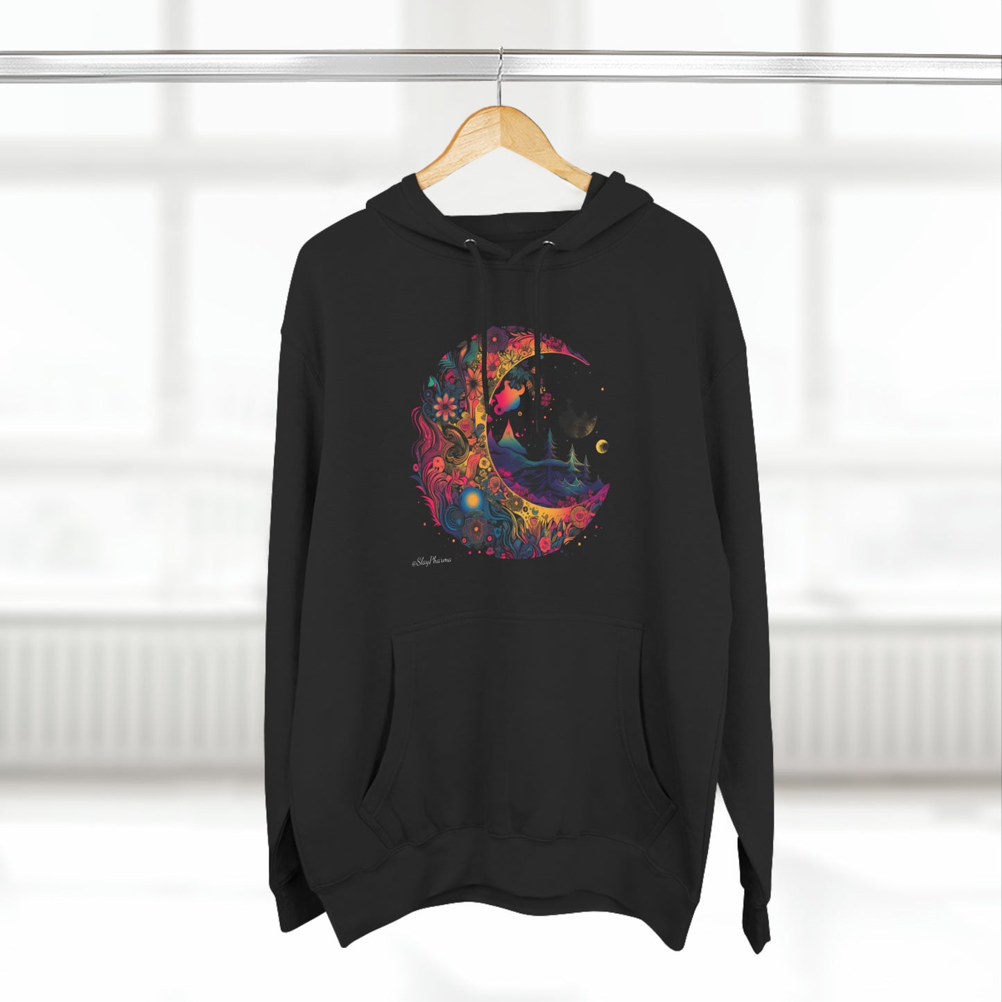 Lunar forest moon Ladies Premium Hoodie