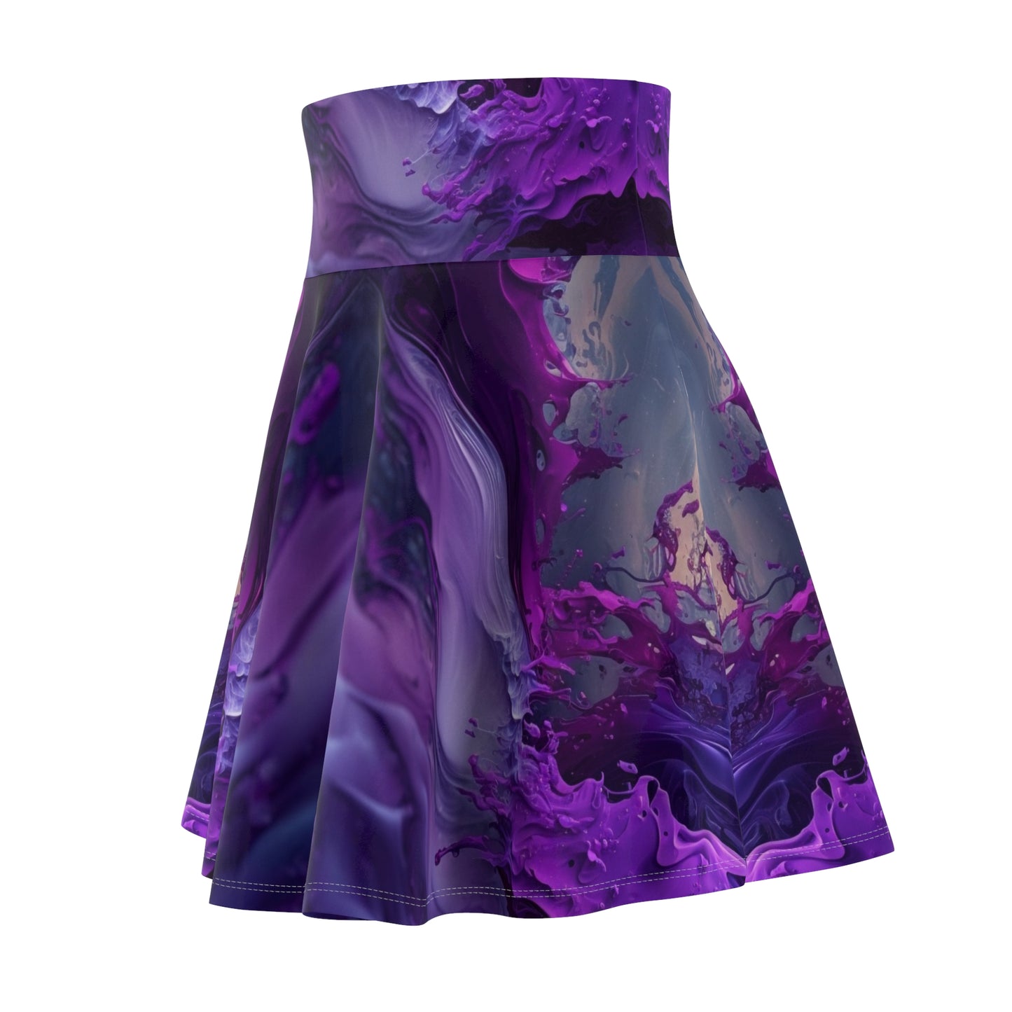 Purple Mirage Skater Skirt