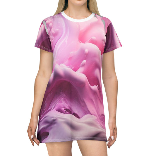 💥 Pink Splash Dress – Pour On the Power 💥