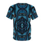 Midnight Currents – Abstract Blue Unisex Tee