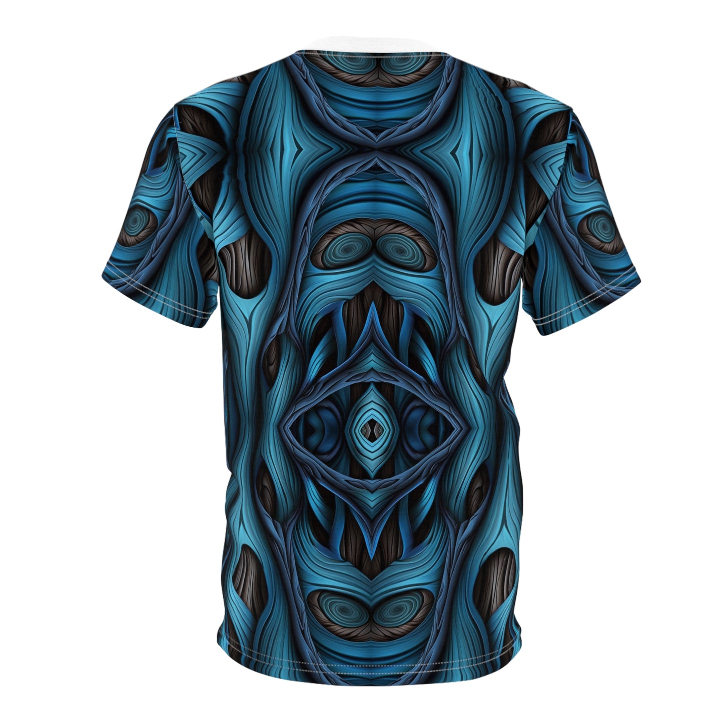 Midnight Currents – Abstract Blue Unisex Tee