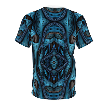 Midnight Currents – Abstract Blue Unisex Tee