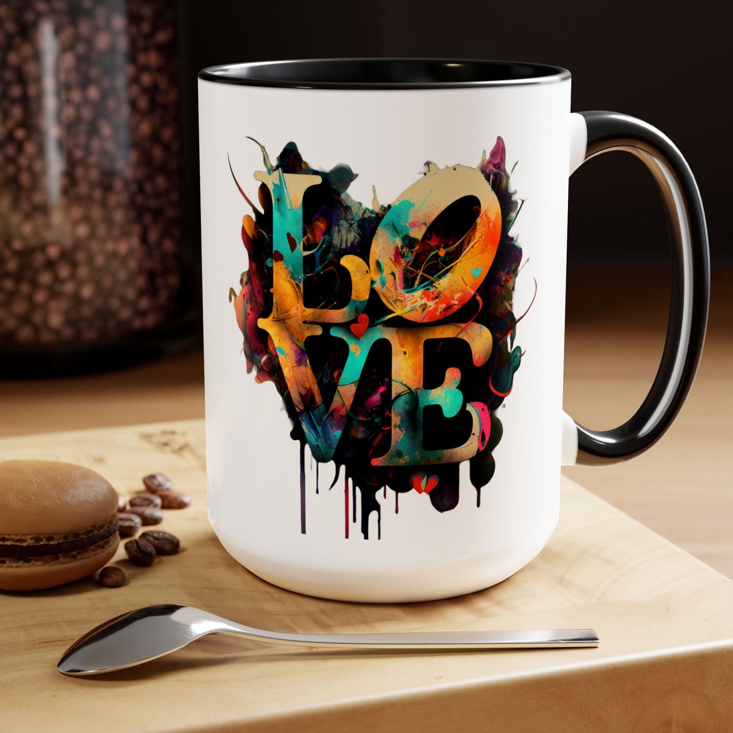I Run on Love Coffee Mug, 15oz